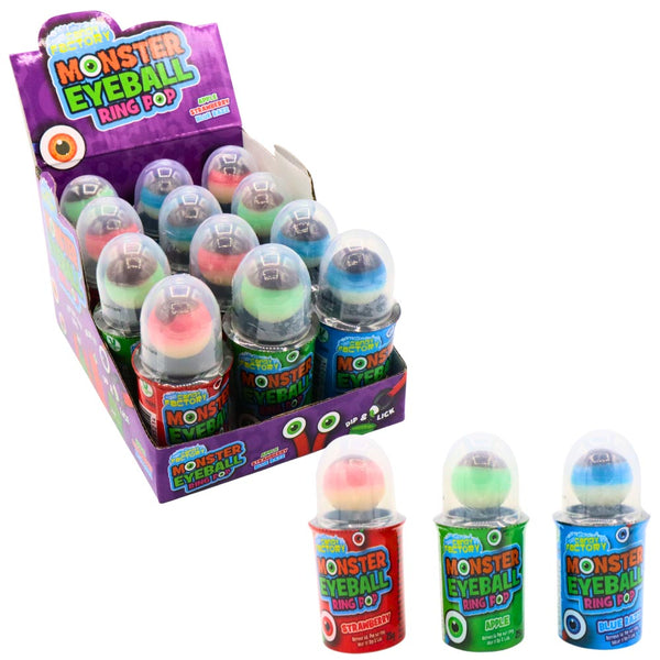 Crazy Candy Factory Monster Eyeball Ring Pop 25g