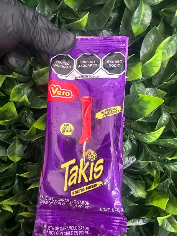Takis Fuego Lollipop with dipping powder 24 Gram (Mexico)