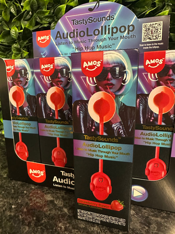Amos Tasty Sounds Pop Strawberry Hip Hop 16g
