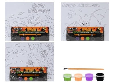 HALLOWEEN PAINT YOUR OWN CANVAS WITH STAND